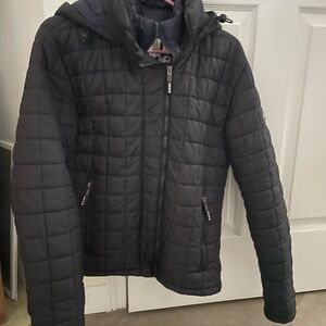 Superdry Black Quilted Jacket
